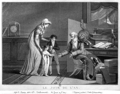 Día de Año Nuevo, 1807 de Philibert Louis Debucourt